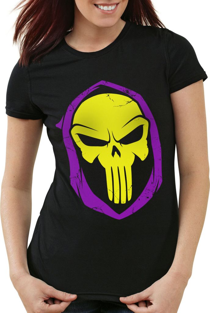 style3 Punish Him Damen T-Shirt skeletor eternia comic, Größe:XS