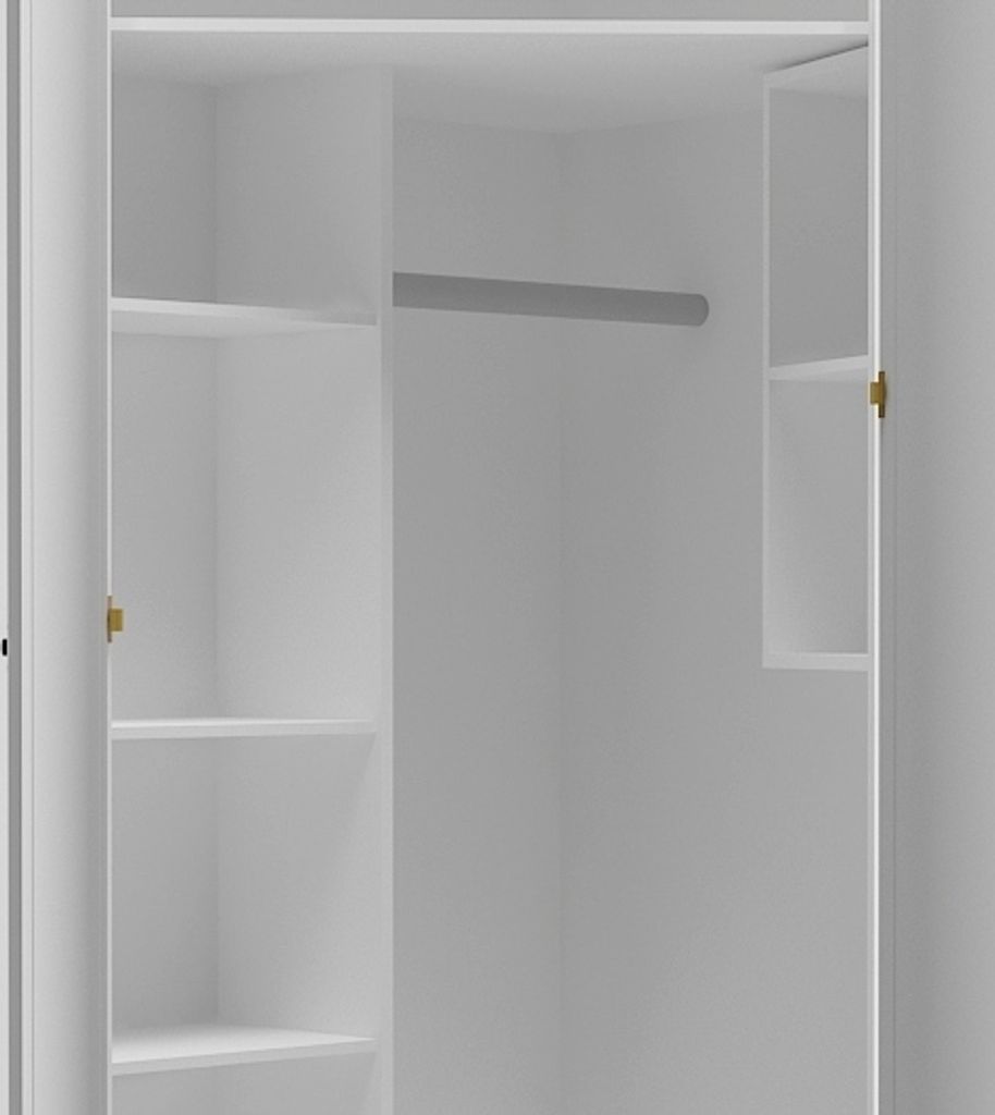 Veľká rohová skriňa, biela, PREMIUM, police, 98 x 225 cm, Obrázok produktu 15