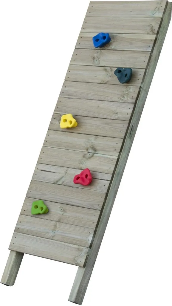 Mur d'escalade pour portique en bois 170x54 cm avec prises de grimpe