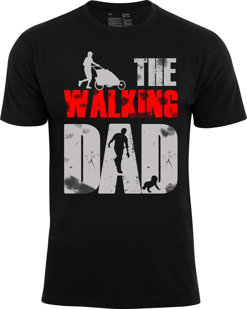 Cotton Prime Fun-Shirt "THE WALKING DAD" L schwarz