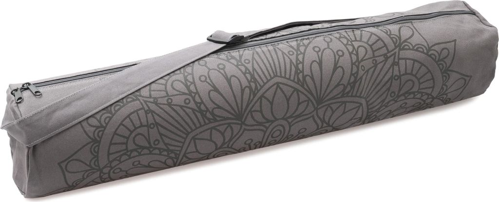 Yogatasche yogibag basic - zip - Baumwolle - art collection - 86 cm - lotus mandala - graphit