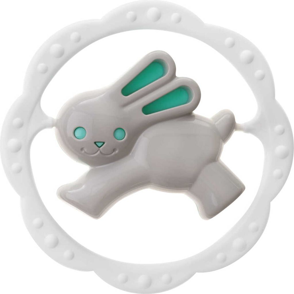 Rassel Hase grau - mint/ Tullo