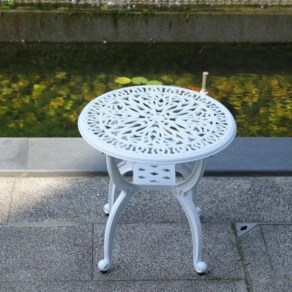 Table d'appoint en aluminium facile à nettoyer pour extérieur 1pc