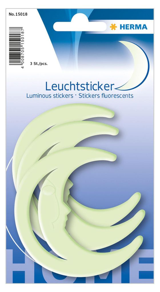 HERMA Leuchtsticker HOME "Mond" 1 Blatt à 3 Sticker Produktbild 
