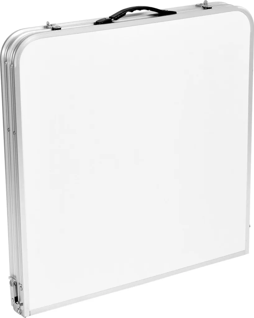 Table pliante camping TRIP 120 cm Blanc Structure Aluminium Résistante - 8