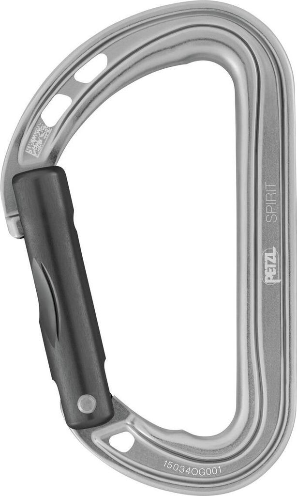 Petzl Spirit D Carabiner Solid Straight Gate