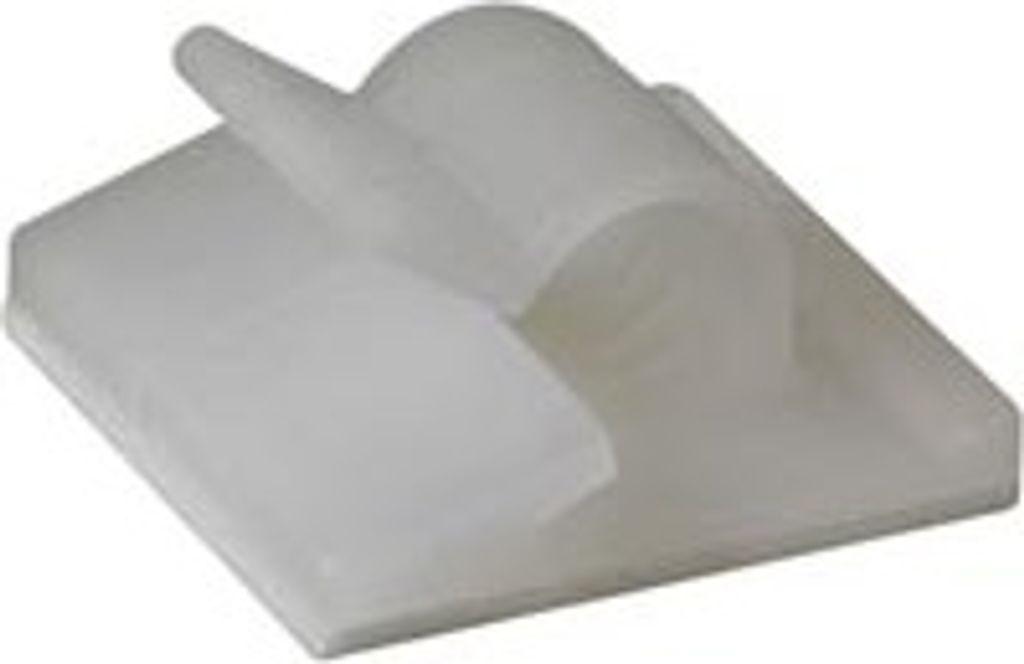 SELBSTKLEBENDER KABELCLIP - 5.8 - 6.5 mm / 20 x 18 mm / 10 St.