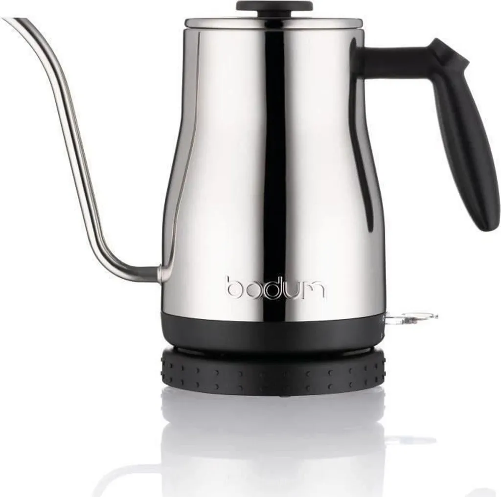 Bouilloire sans éclaboussures Bodum Bistro 1,0L inox à bec de précision
