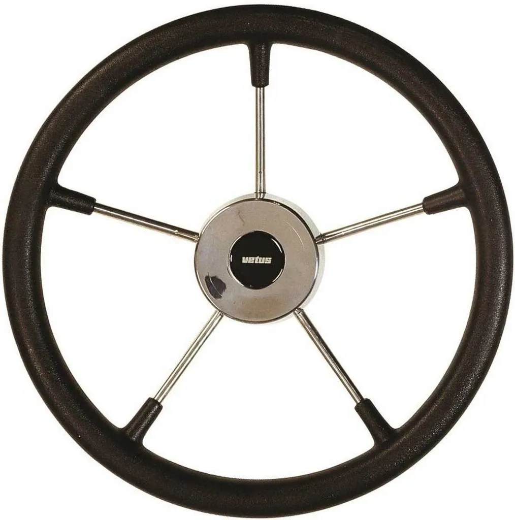 Roue de bateau Vetus Ks Noir 360 mm en polyuréthane haute densité