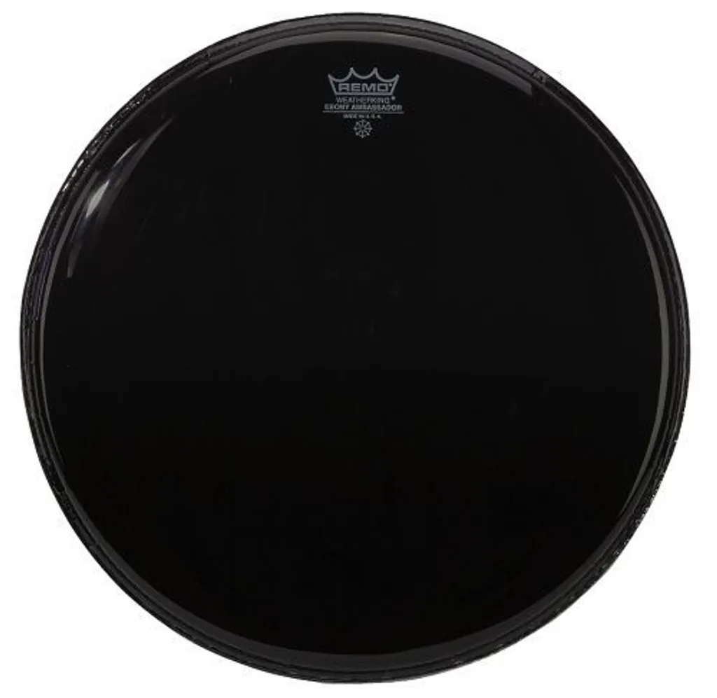 Remo ES-0014-00 Peau 14" Ebony : fini les sons de batterie ternes