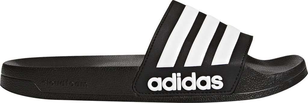 Adidas Cloudfoam Adilette, Männlich, Erwachsener, Schwarz, Weiß, Einfarbig, 47.3 (47 1/3)
