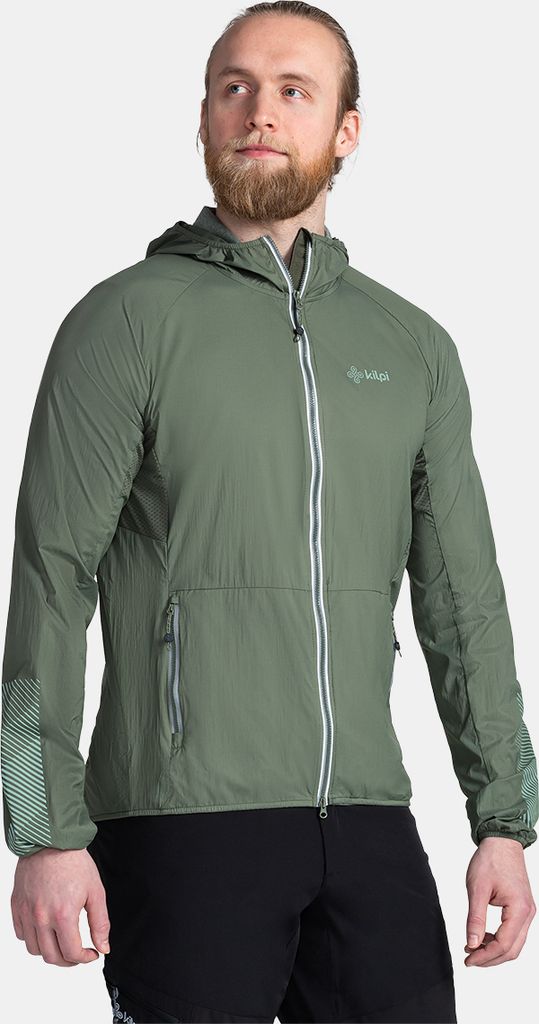 Leichte winddichte Herrenjacke Kilpi ROSA-M, DUNKELGRÜN, Größe 3XL
