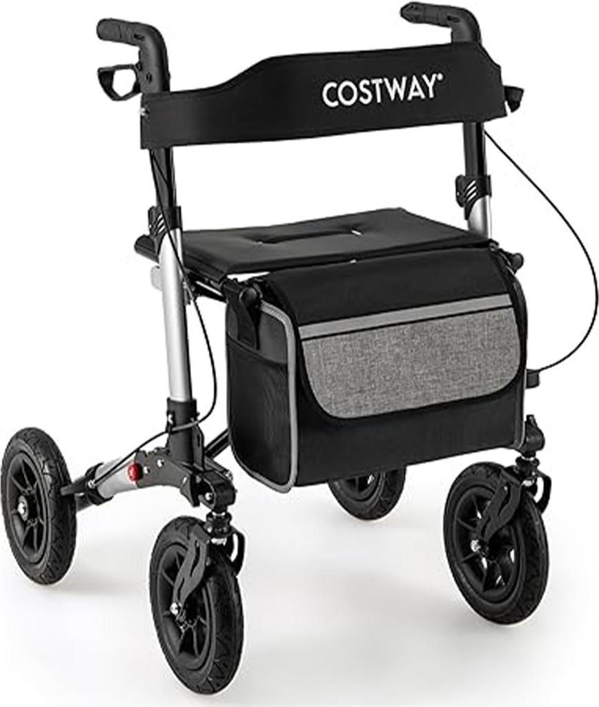 rollator a 4 ruote in alluminio, rollator pieghevole con Immagine del prodotto 