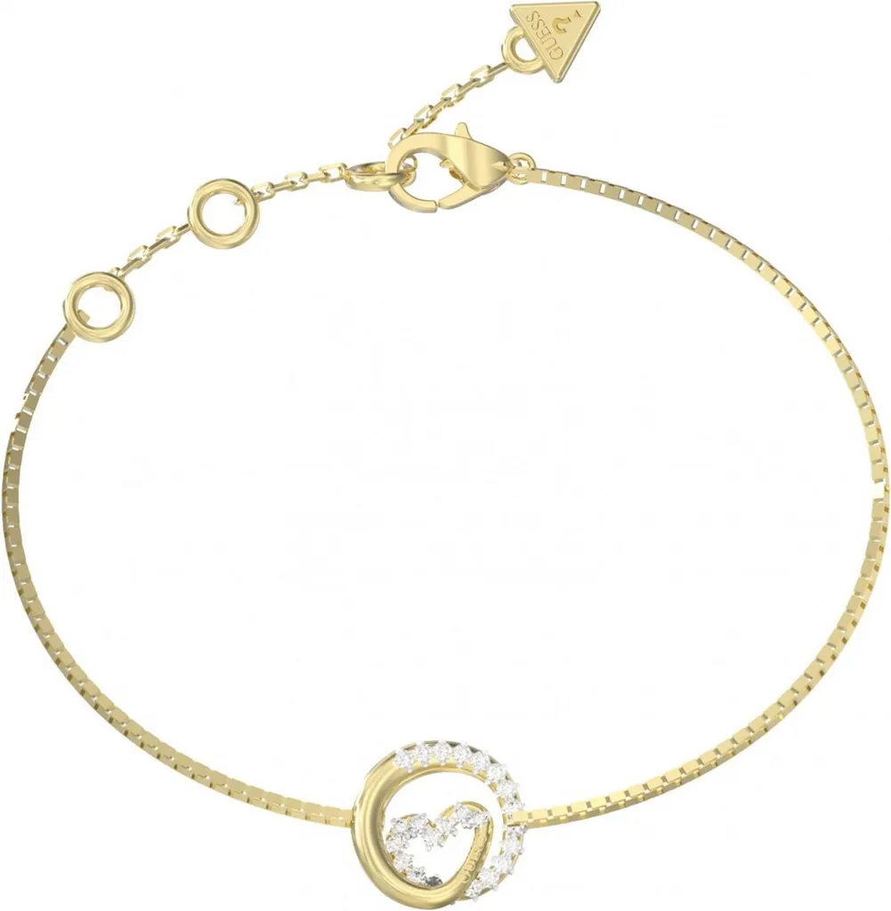 Bracciale Guess Cuore Oro e Zirconi - Design Minimal Elegance Donna