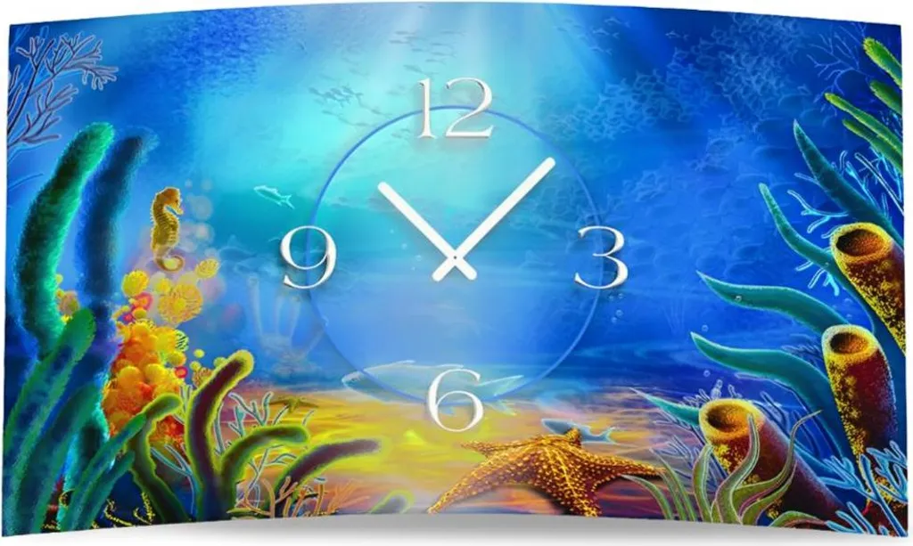 Orologio da Parete Design Seabed dixtime 3D-0095 Silenzioso Moderno