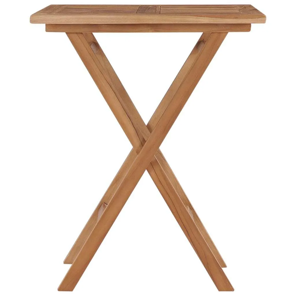 SYFAX™ Tavolo Giardino Pieghevole 60x60 Teak Massello | Qualità Arredo