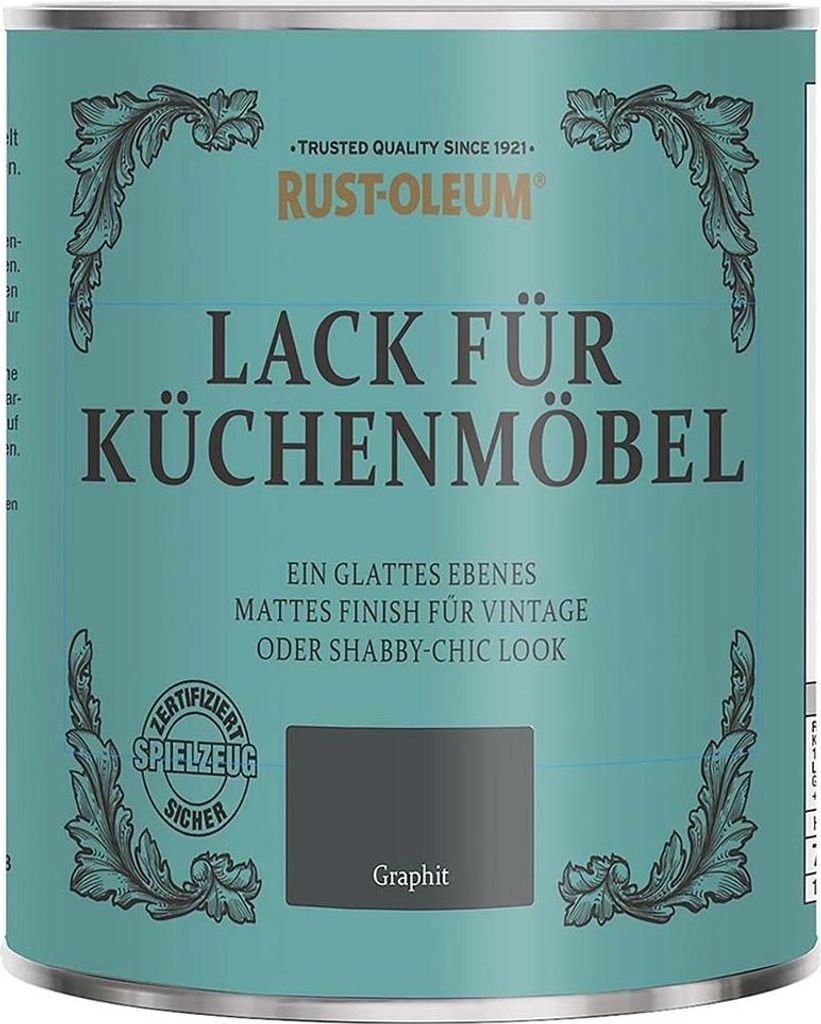 Rust-Oleum® Küchenmöbellack Graphit 750 ml Produktbild 