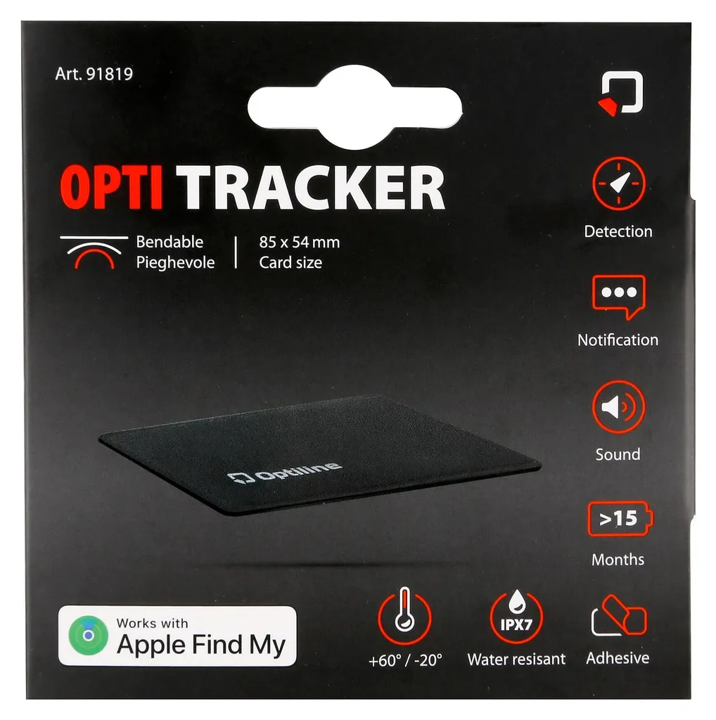 Localisateur adhésif flexible Lampa Opti Tracker Flex ultra-mince noir