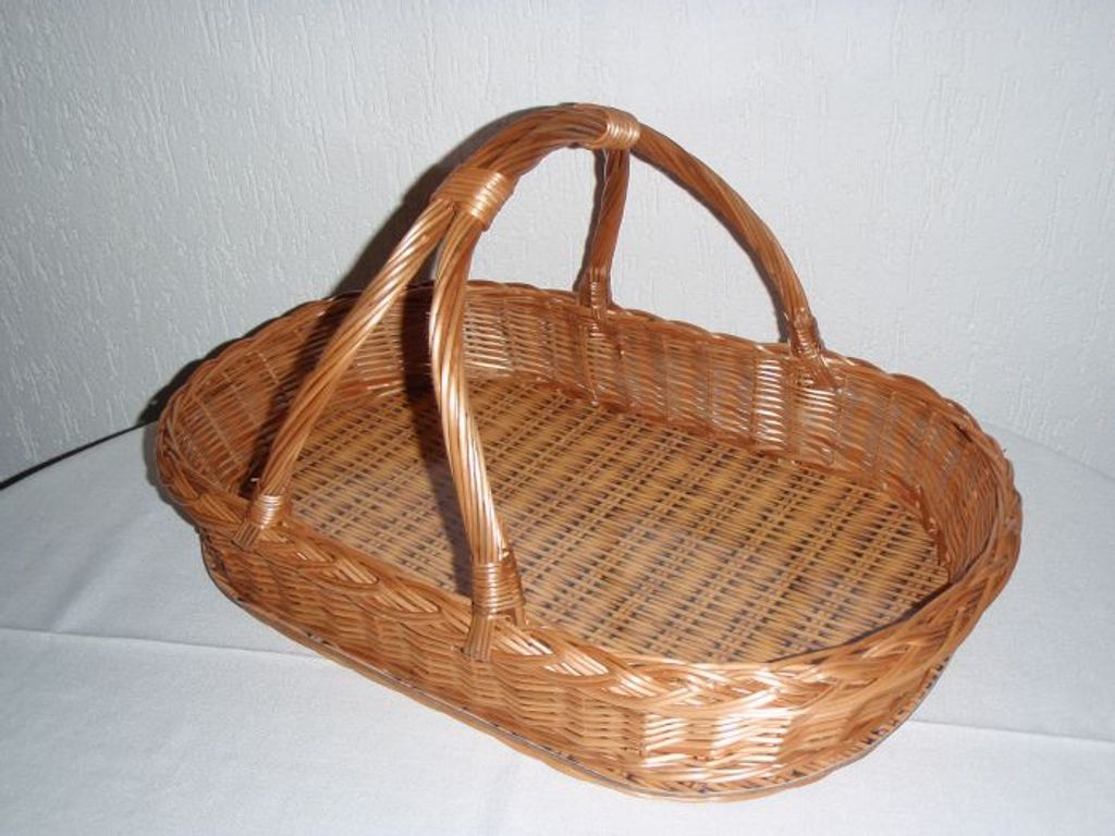 CZ podnos 53x33x10cm s drž., proutěný