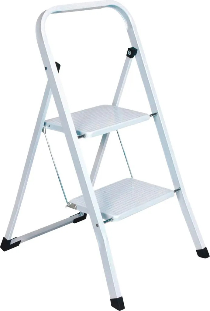 Marchepieds pliants 2 marches blanc : fini les chaises instables - 4