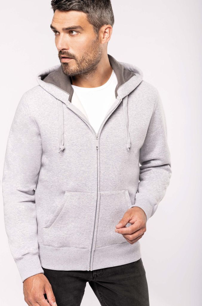 Kariban Kapuzensweatshirt mit Reißverschluss
