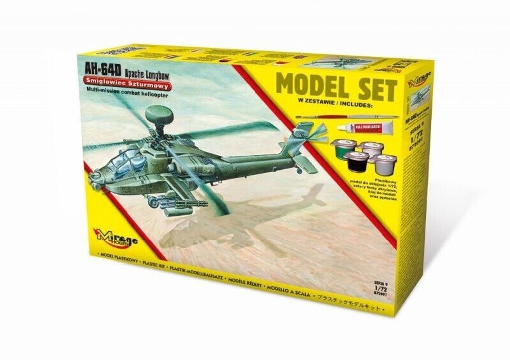 Mirage zest.d/sklej.Hubschrauber Apache S09 872091