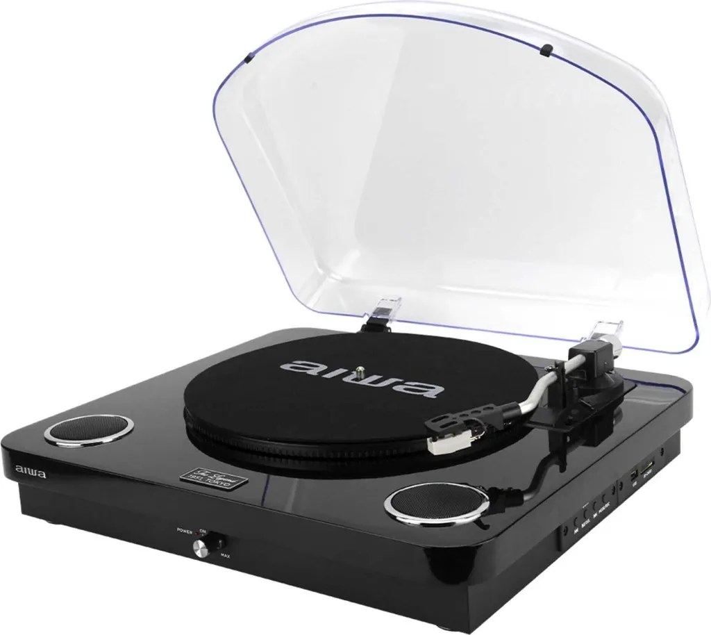 Platine Vinyle Aiwa GBTUR-120BK/MKII : Sauvegardez vos Vinyles en MP3