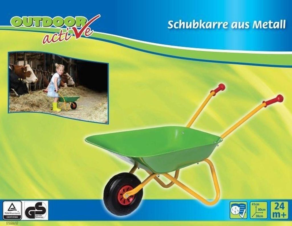 OA Metallschubkarre grün Produktbild 