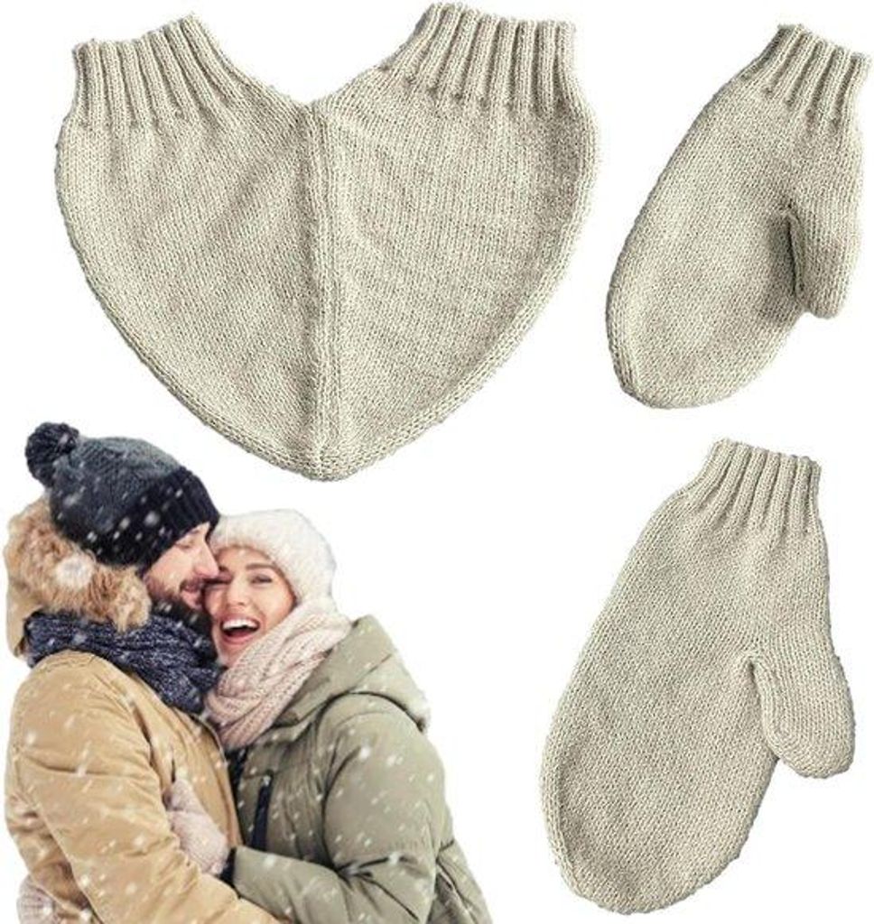 Gebreide Heren- und Damenhandschuhe für Herbst und Winter - Hartvormige, warme, gebreide Handschuhe für Cosplay, Wandern und Buitenshuis - Winter...