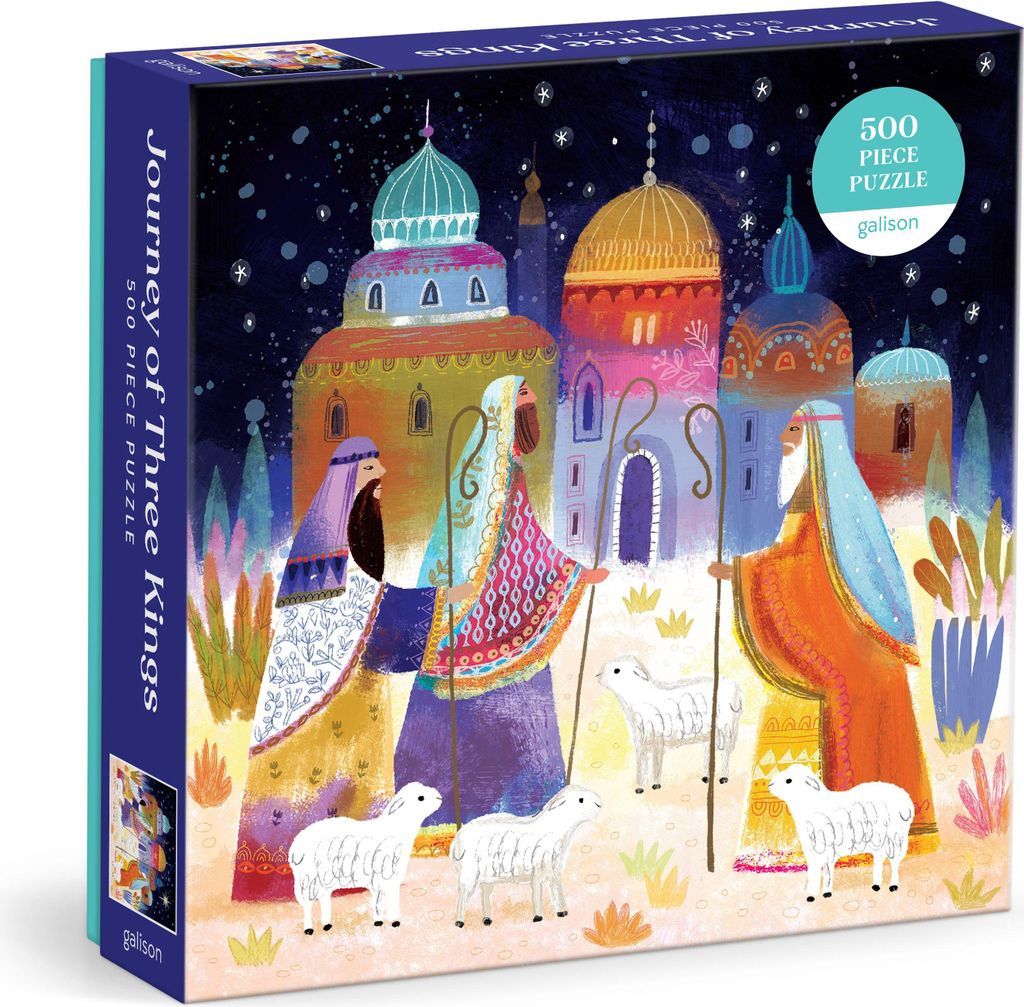 GALISON Quadratisches Puzzle Der Pfad der Drei Kö nige 500 dlks
