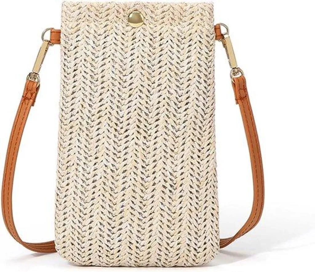 Sac de plage anti-encombrement en tissu avec bandoulière et rangement