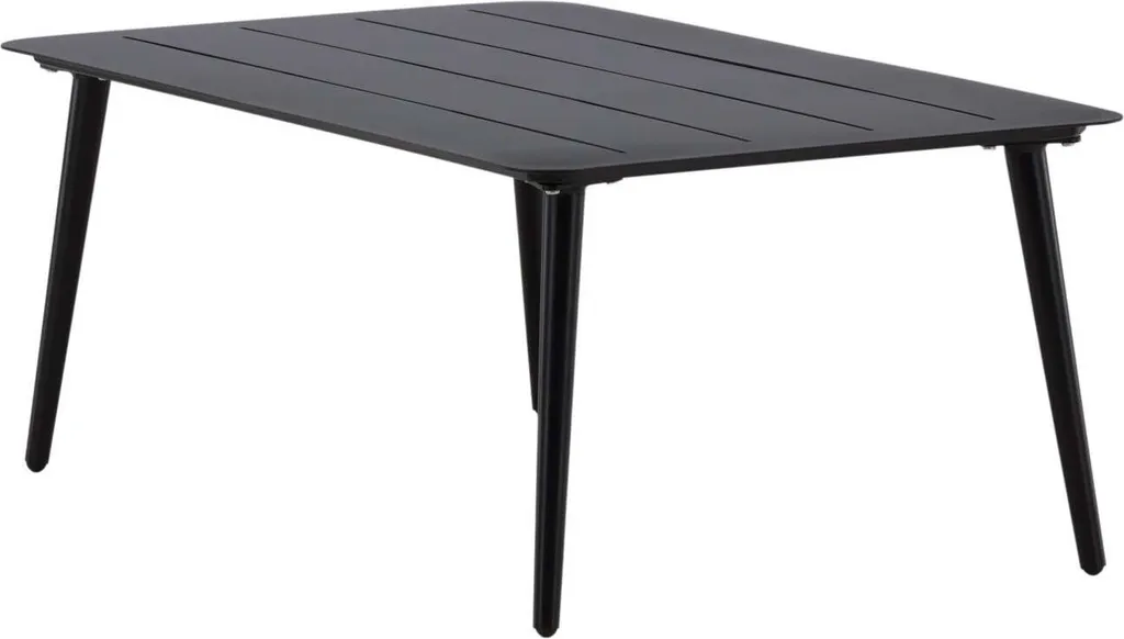 Table basse noire Lina 60x100 cm stable et facile à monter FURNLUX