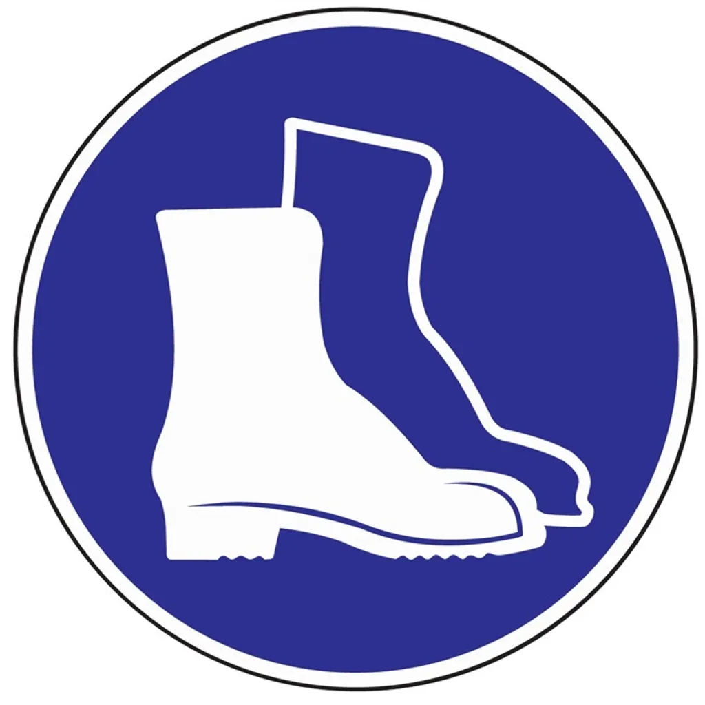 Panneau d'interdiction pieds D.200mm : Signalétique claire et durable