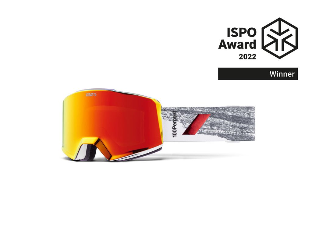 100% Norg Badlands/HiPER Red Mirror/HiPER Turquoise Mirror Ski Brillen