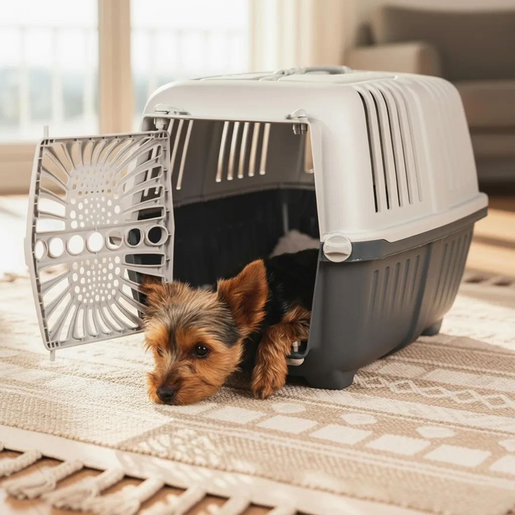 Box Trasporto Animali Belviona 55x36x36cm - Comfort e Sicurezza Grigio