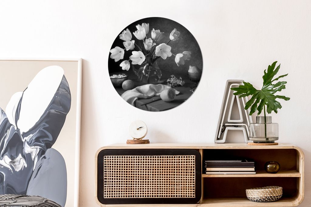MuchoWow - Mauerkreis - Wand Bilder - Wandsticker - Wohnzimmer Dekoration - Dekoration für die Wände - Aluminium - Babyzimmer