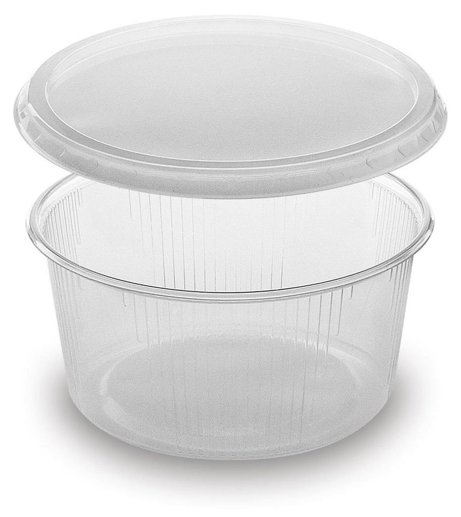 1250x Rundbecher klar 250 ml mit Deckel PP mikrowellengeeignet
