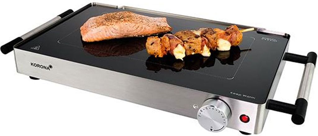 Korona 2 w 1 szklany grill i płyta grzejna 46100 stal Zdjęcie produktu 