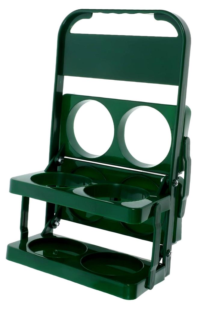 Faltbarer Bierkorb aus robustem Kunststoff mit Griff – Tragbarer Flaschenhalter für Bierflaschen und mobiles Getränkeregalsystem für Bar und O...