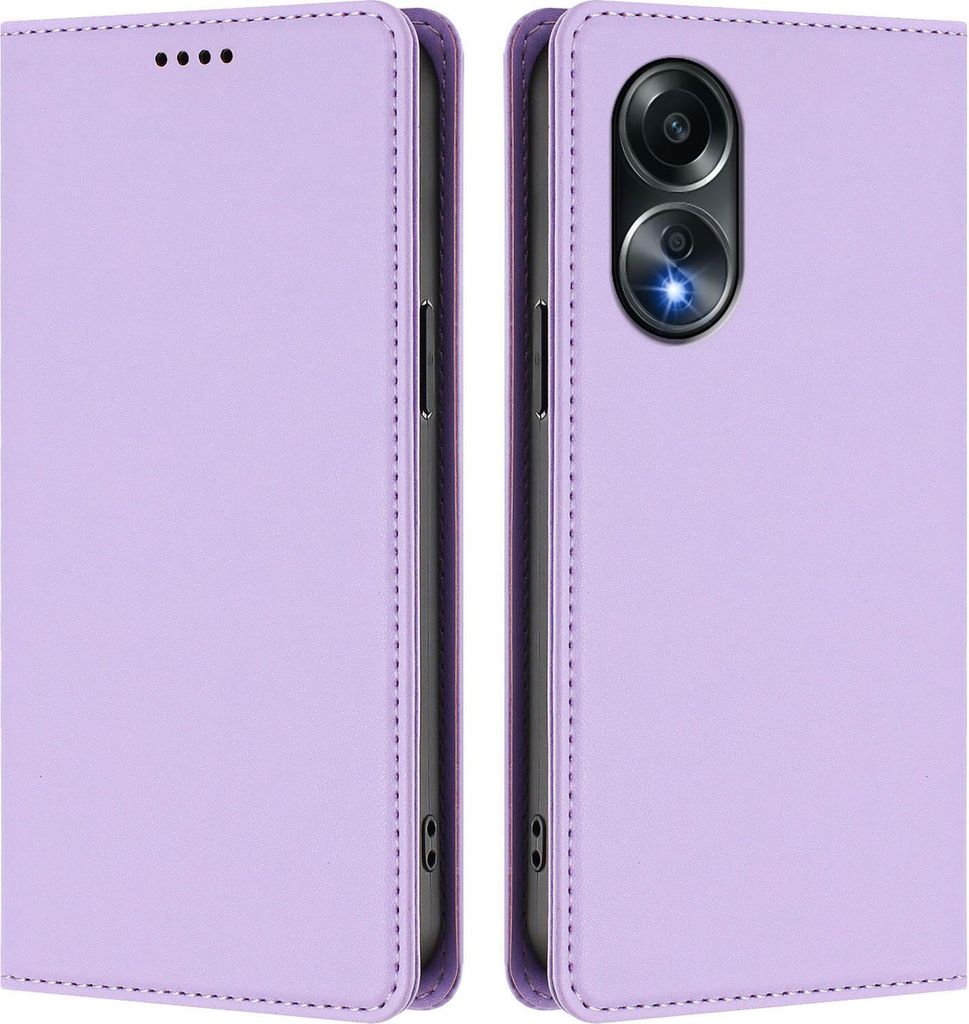 Custodia in pelle per Oppo A58 4G, custodia magnetica in Immagine del prodotto 