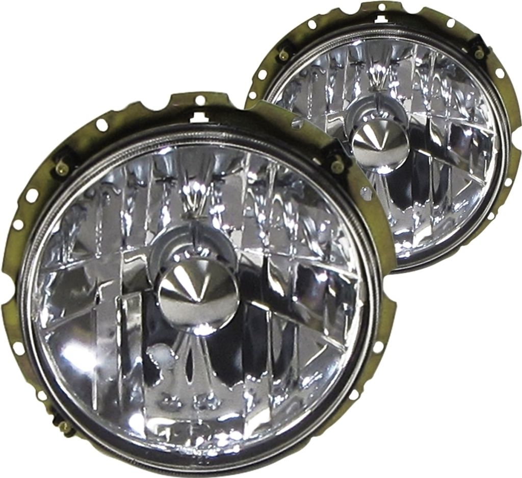 Scheinwerfer Klarglas Chrom Links + Rechts für VW Golf 1 + Carbio