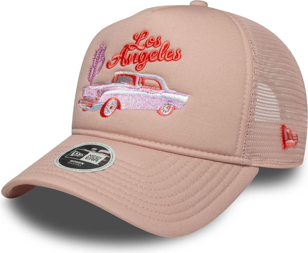 New Era Damen A-Frame Trucker Cap WESTERN Los Angeles rosa