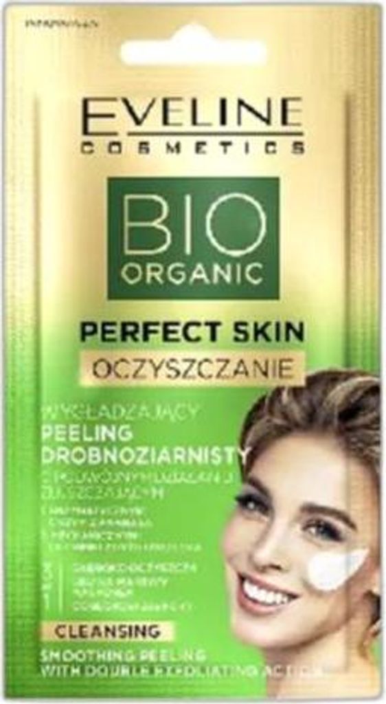 Eveline Bio Organic Perfect Skin Wygładzający Peeling drobnoziarnisty 8ml