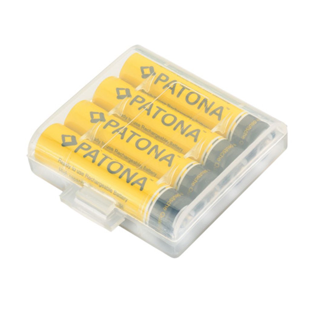 PATONA Micro Akkus: 4x Akku AAA MICRO LR3 PATONA 900mAh inkl Box