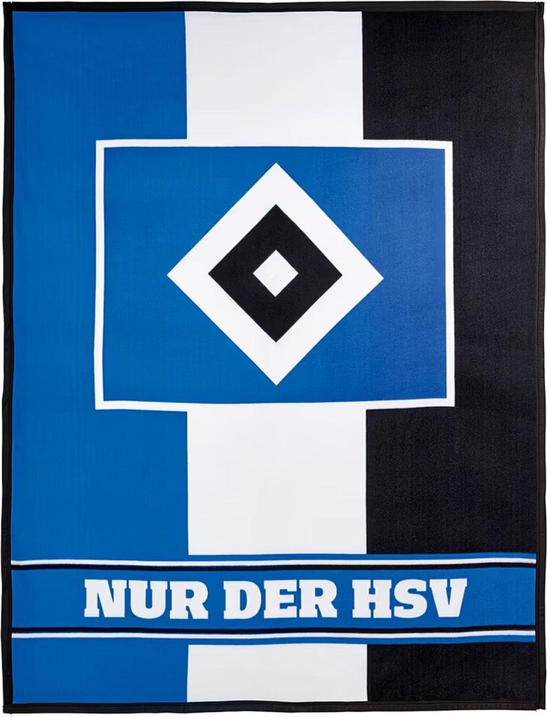 Hamburger SV HSV Fleecedecke Blockstreifen 150x200cm Produktbild 