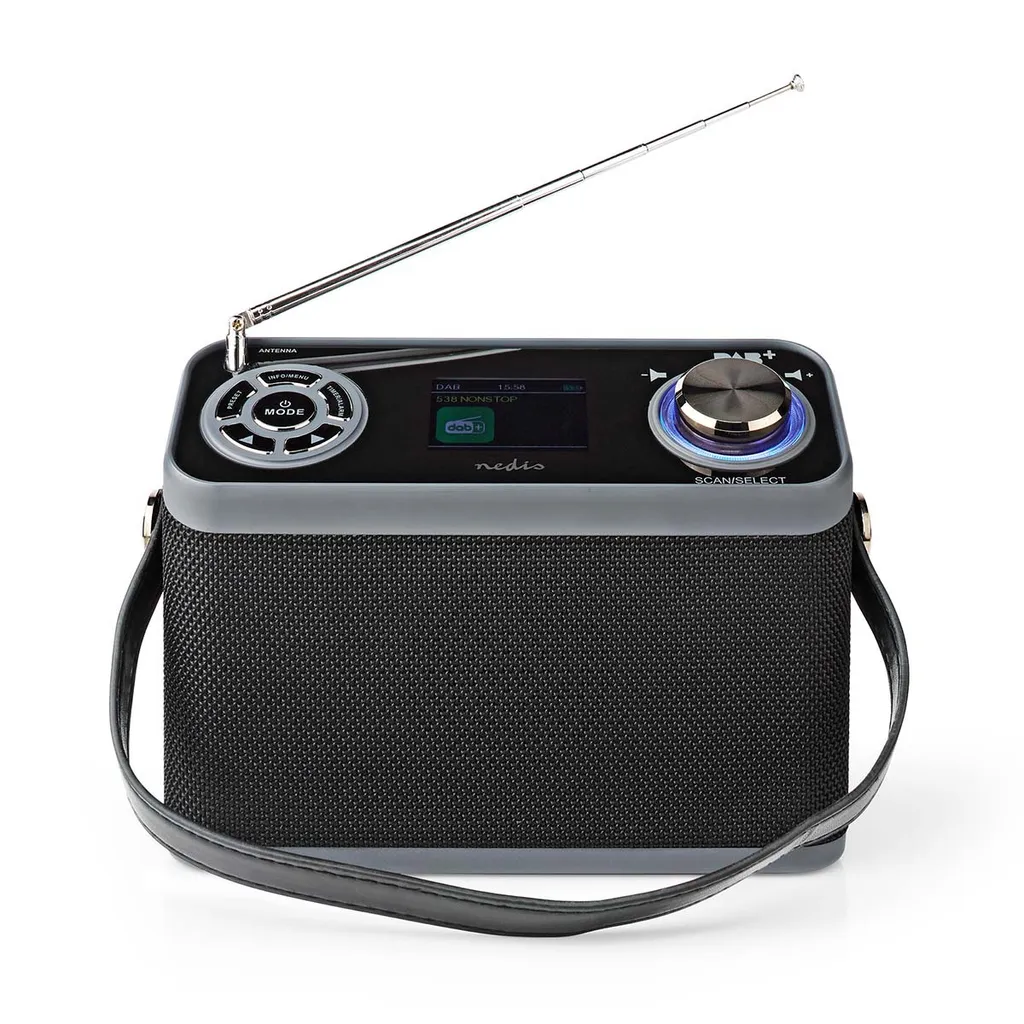 Radio DAB+ Portable Bluetooth sans Interférences avec Prise Casque Noir