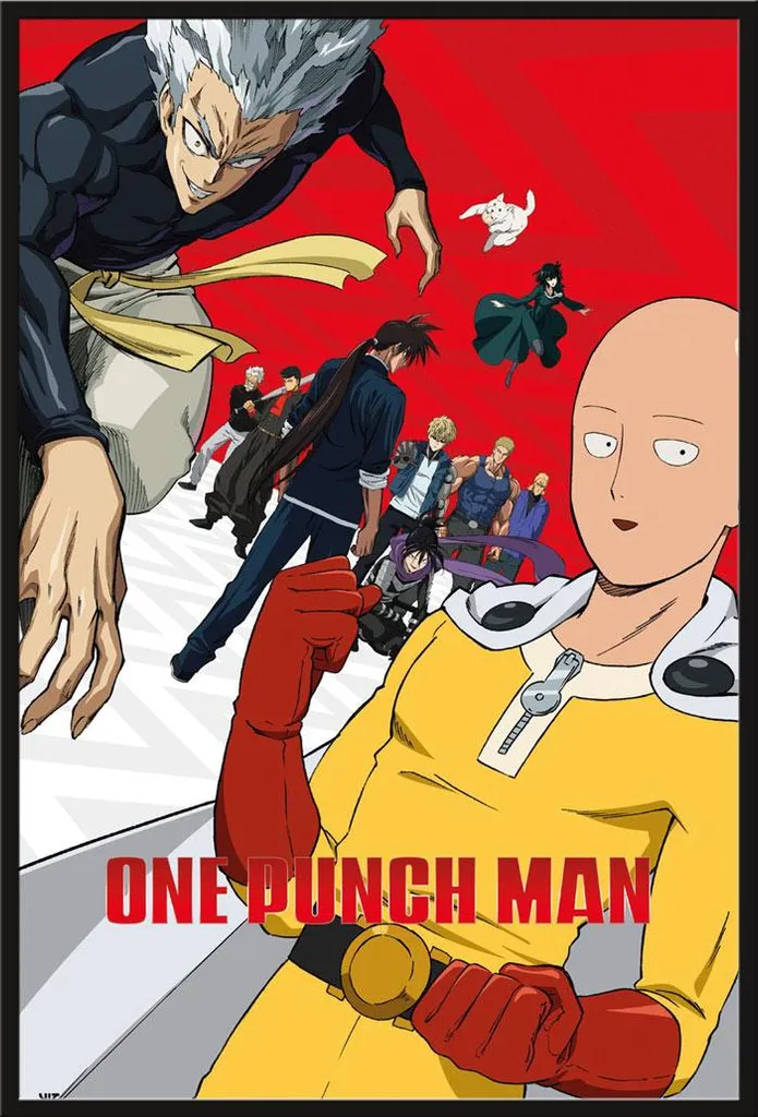 Décoration Murale One Punch Man S2 : Affiche et Cadre Noir Shinsuke