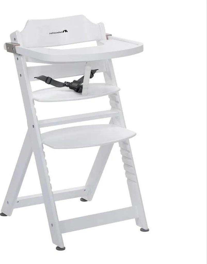 Balançoire enfant bois blanche à roulettes pour chambre ou jardin - 30 kg