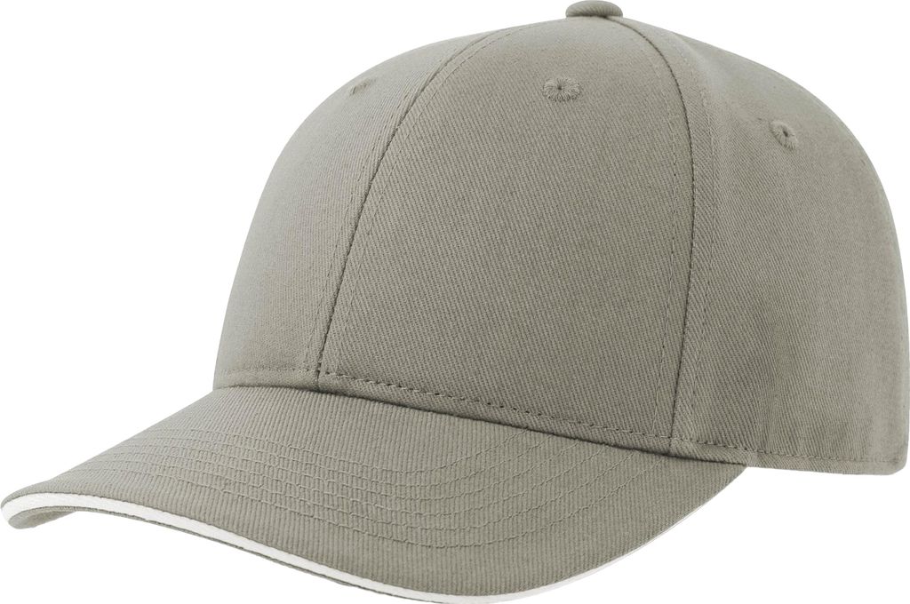Atlantis - "Liberty Sandwich" Kappe für Herren/Damen Uni AB637 (Einheitsgröße) (Grau/Weiß)