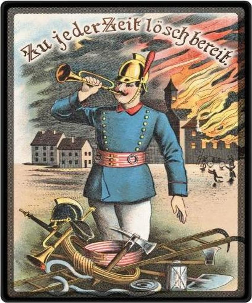 Mauspad Mousepad - Feuerwehr Nostalgie - 22546 Gr. 24 x 20cm
